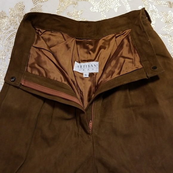 ARTISAN WEAR SUEDE TROUSERS CIRCA LATE 80'S - Picture 4 of 5